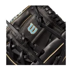 2022 Wilson A1000 DP15 11.5" Infield Baseball Glove: WTA10RB22DP15 -Baseball Shop WBW100132 4 A1000 DP15 IF 115 Blue Black Blonde.png.cq5dam.web .1200.1200