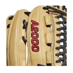 2022 Wilson A2000 D33 11.75" Pitcher's Baseball Glove: WTA20RB22D33 -Baseball Shop WBW100393 5 A2000 Leather D33 1175 Blonde Black.png.cq5dam.web .1200.1200