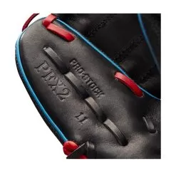 2022 Wilson A2000 PFX2SS 11" Infield Baseball Glove: WTA20RB22PFX2SS -Baseball Shop WBW100397 6 A2000 Pedroia Fit X2 SS 11 BlackSS Red Blue.png.cq5dam.web .1200.1200