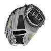2023 Wilson A2000 M2 33.5" Baseball Catcher's Mitt: WBW100977335 -Baseball Shop WBW100977 0 A2000 C M2SS 335 Grey Black.png.cq5dam.web .1200.1200