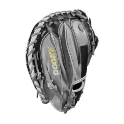 2023 Wilson A2000 M2 33.5" Baseball Catcher's Mitt: WBW100977335 -Baseball Shop WBW100977 3 A2000 C M2SS 335 Grey Black.png.cq5dam.web .1200.1200
