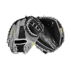 2023 Wilson A2000 M2 33.5" Baseball Catcher's Mitt: WBW100977335 -Baseball Shop WBW100977 8 A2000 C M2SS 335 Grey Black.png.cq5dam.web .1200.1200