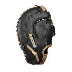 2023 Wilson A2000 1679 Super Skin 12.5" Baseball First Base Mitt: WBW100979125 -Baseball Shop WBW100979 3 A2000 1B 1679SS 125 Black BlackSS Blonde.png.cq5dam.web .1200.1200
