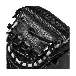 2023 Wilson A2000 M1DSS 33.5" Baseball Catcher's Mitt: WBW100995335 -Baseball Shop WBW100995 4 A2000 C M1DSC 335 BlackSS BlackDimple White WilsonGold