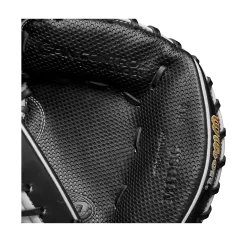 2023 Wilson A2000 M1DSS 33.5" Baseball Catcher's Mitt: WBW100995335 -Baseball Shop WBW100995 6 A2000 C M1DSC 335 BlackSS BlackDimple White WilsonGold