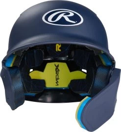 Rawlings MACH Adjust Senior Matte Baseball Batting Helmet W/ Adjustable Face Guard MA07S