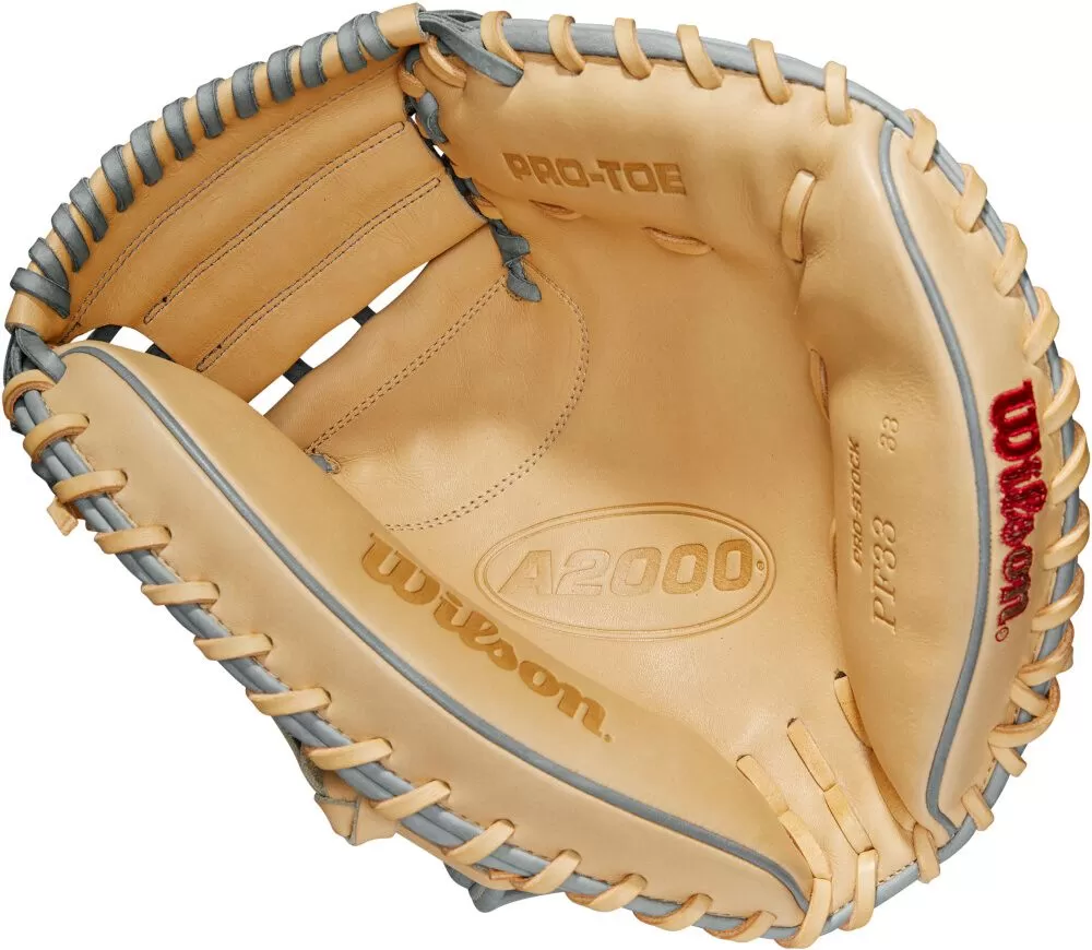 33 Inch Wilson A2000 Pedroia Fit SuperSkin Catcher's Baseball Mitt WBW10098433 4 33 Inch Wilson A2000 Pedroia Fit SuperSkin Catcher's Baseball Mitt WBW10098433 - Image 2