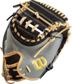 33.5 Inch Wilson A2000 SuperSkin Spin Control SCM1D Adult Baseball Catcher Mitt WBW100116335 -Baseball Shop wilson a2000 superskin spin control sc1md 335 inch adult baseball catcher mitt wbw100116335 13
