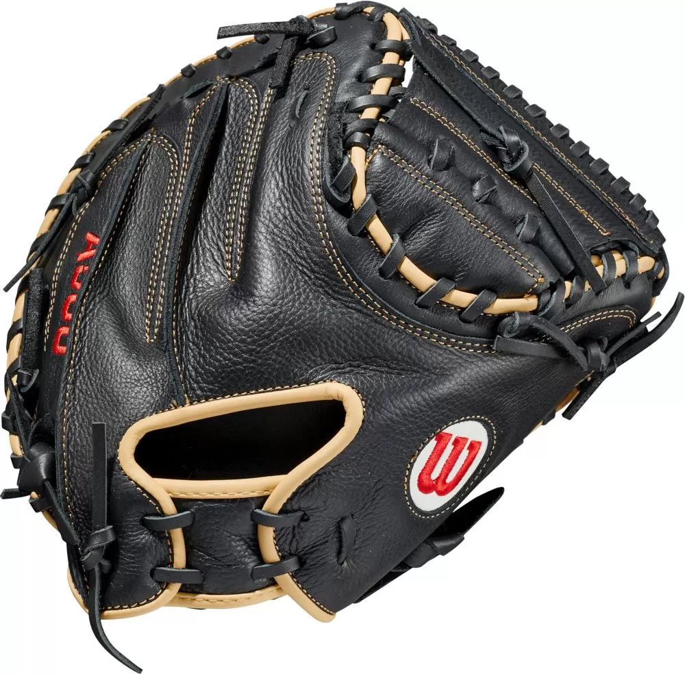 32 Inch Wilson A500 Youth Baseball Catcher Mitt WBW10016132 3 32 Inch Wilson A500 Youth Baseball Catcher Mitt WBW10016132